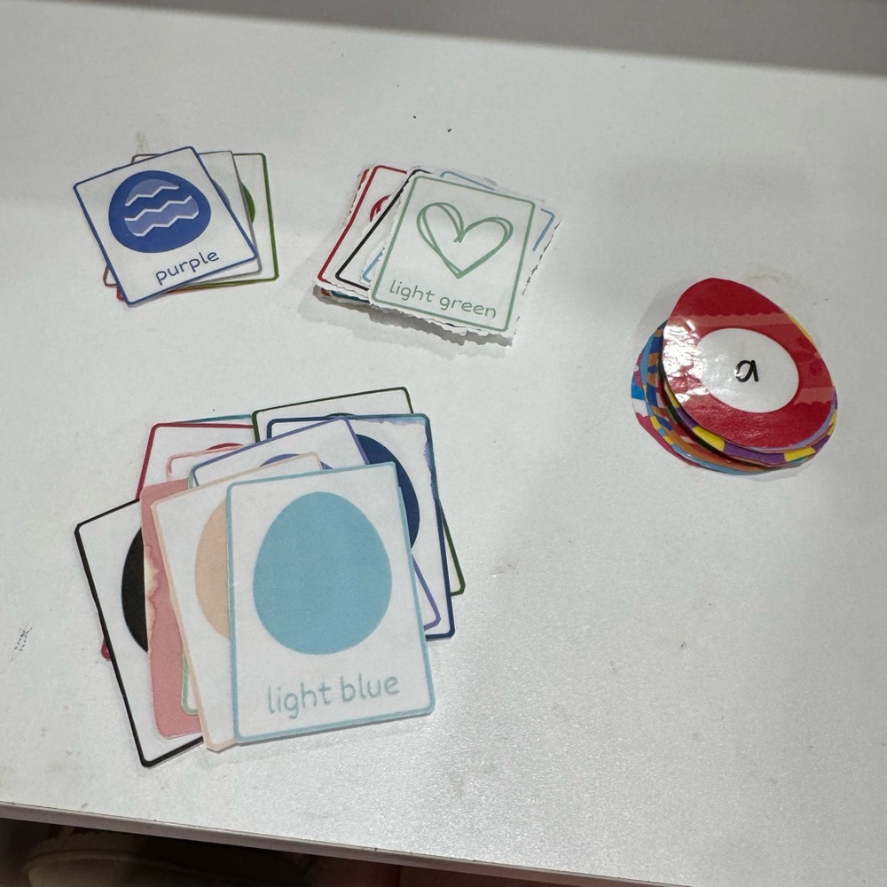 Colorful Card learning  Sets